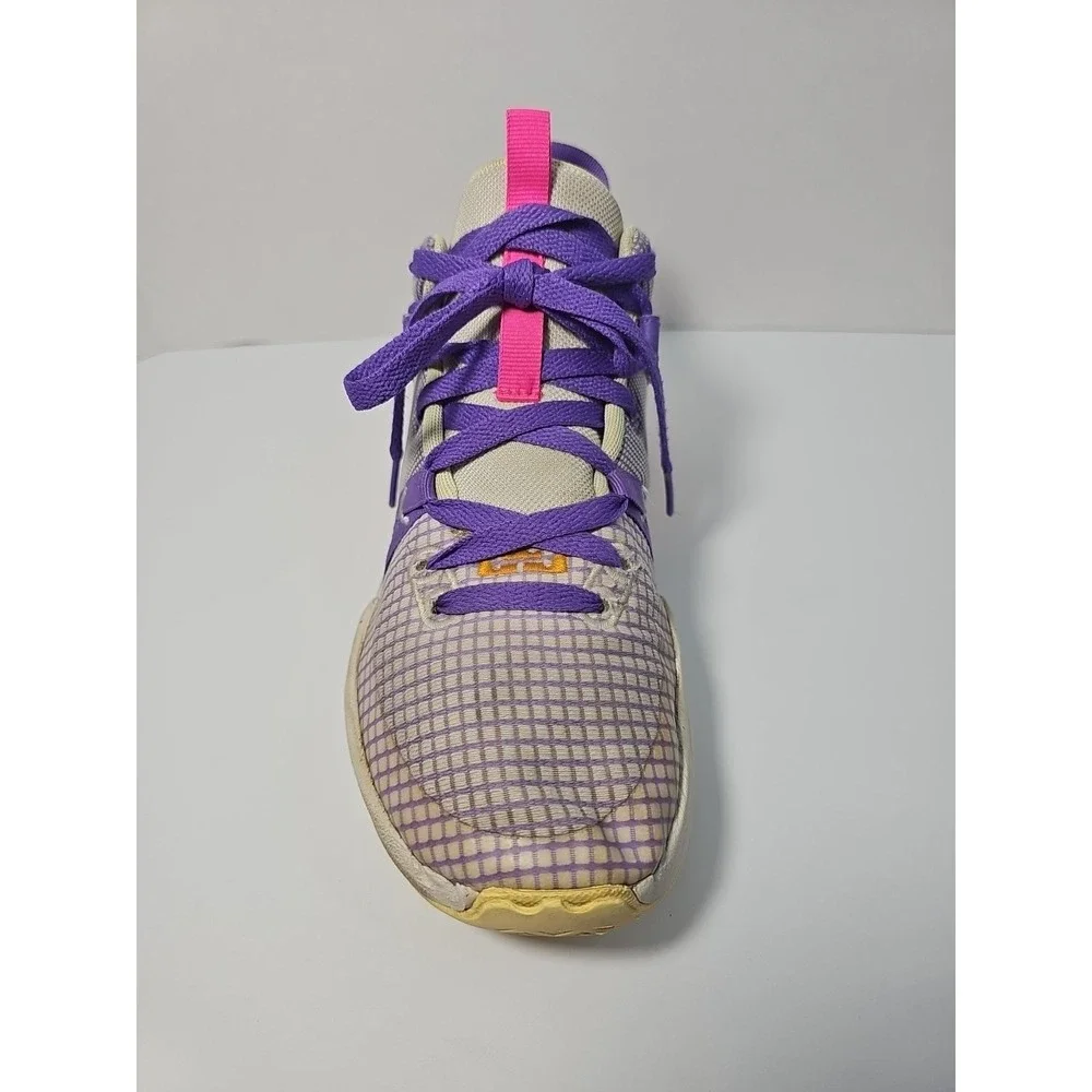NIKE LEBRON WITNESS 7 SHOES SIZE 5Y YOUTH‎ GRAPE ORANGE